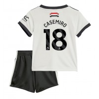 Maglie da calcio Manchester United Casemiro #18 Terza Maglia Bambino 2024-25 Manica Corta (+ Pantaloni corti)